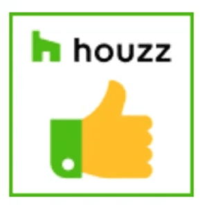 Houzz recommended professional badge with thumbs up